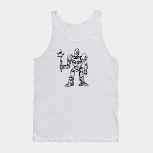 Amazing Robot with chiken roasted Tank Top